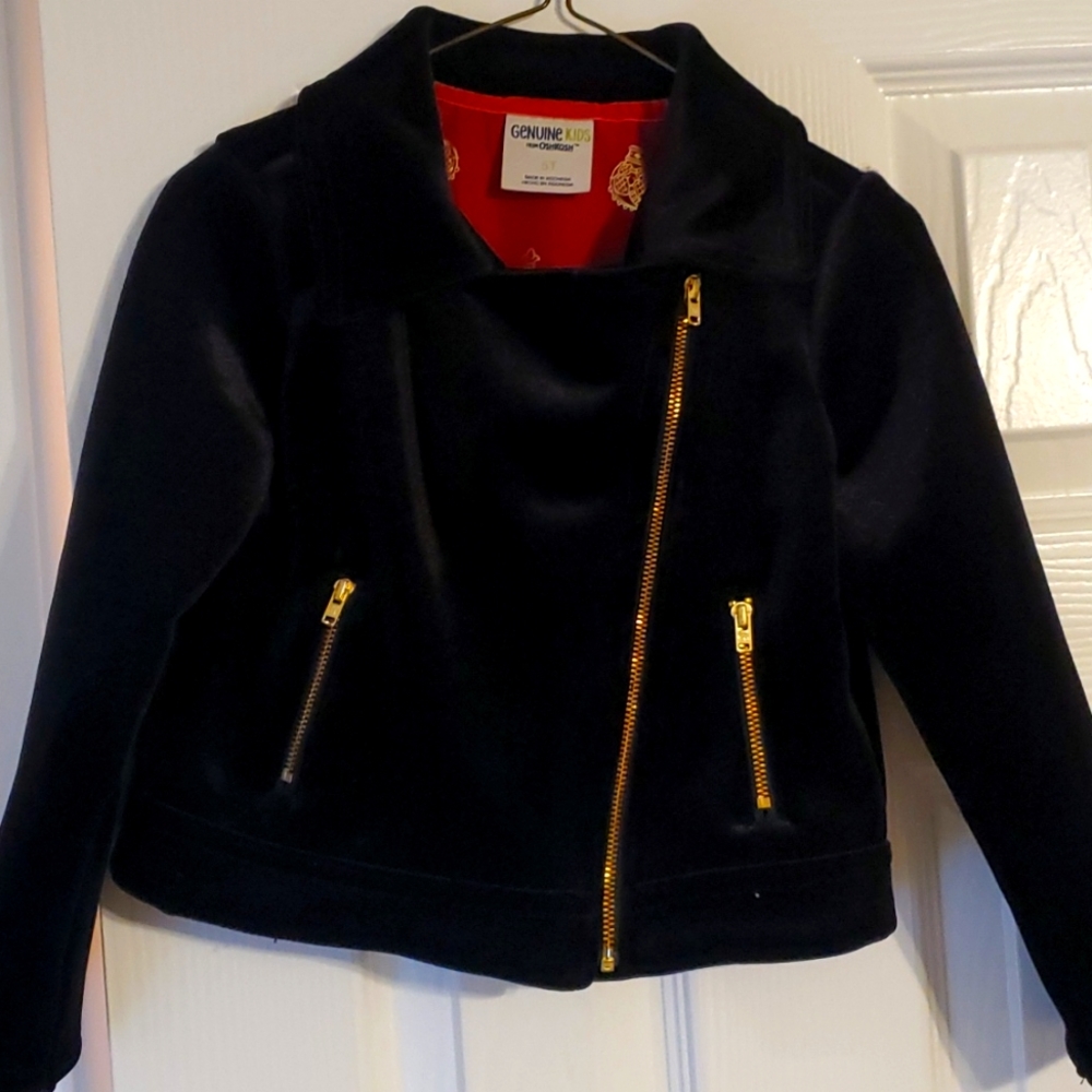 Velvet/Polyester style motorcycle jacket